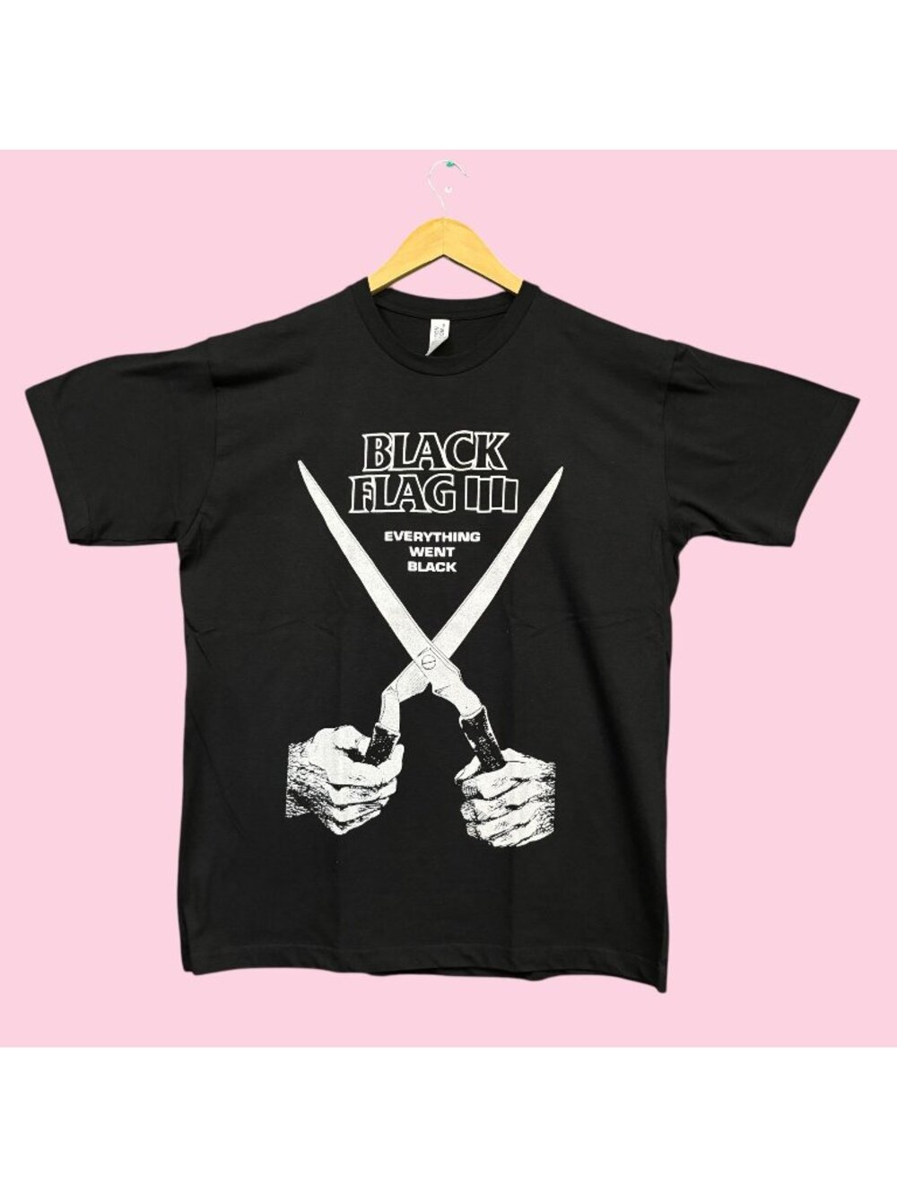 Black Flag Everything Went Black Album Punk Rock Band Tee L